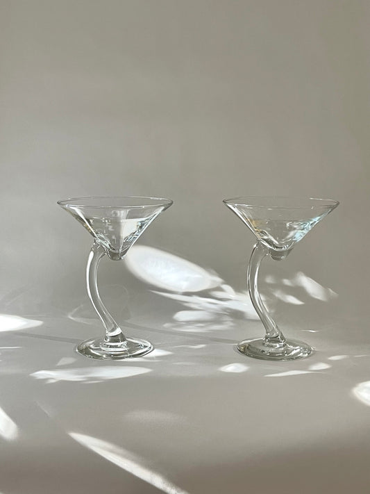 Curved Stem Glasses (set of 4)