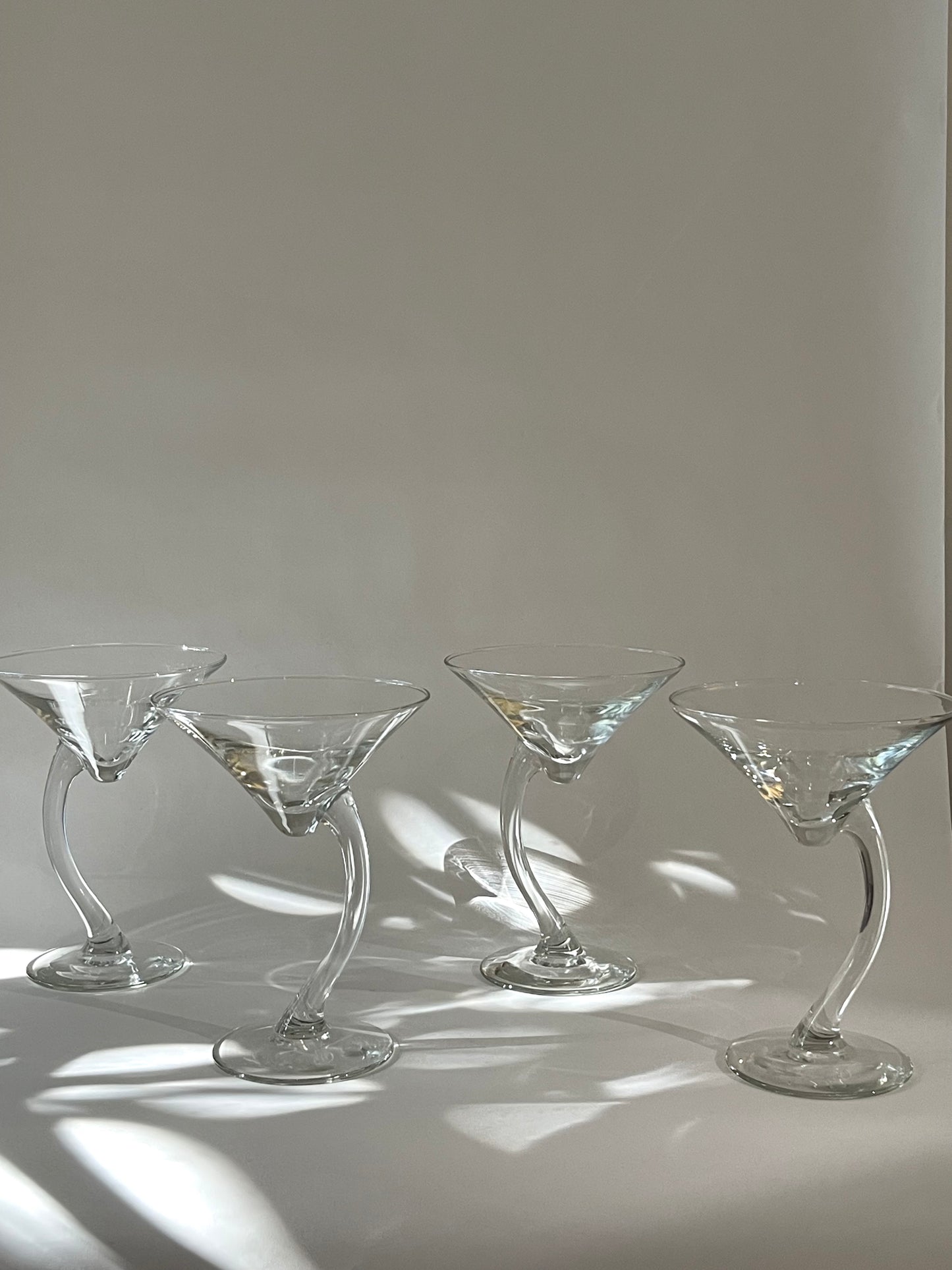 Curved Stem Glasses (set of 4)