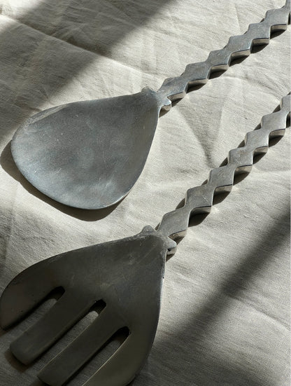 Scalloped Serving Fork & Spoon