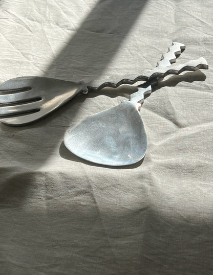 Scalloped Serving Fork & Spoon